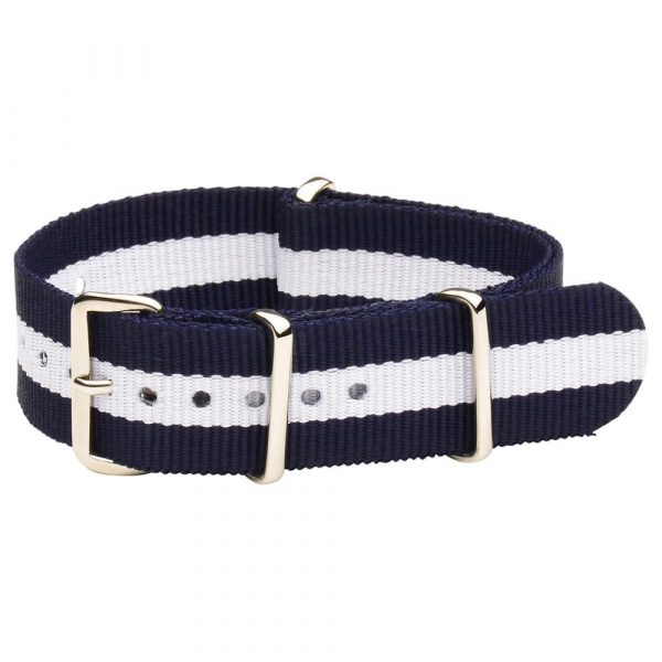 Navy & White Classic Ballistic Strap