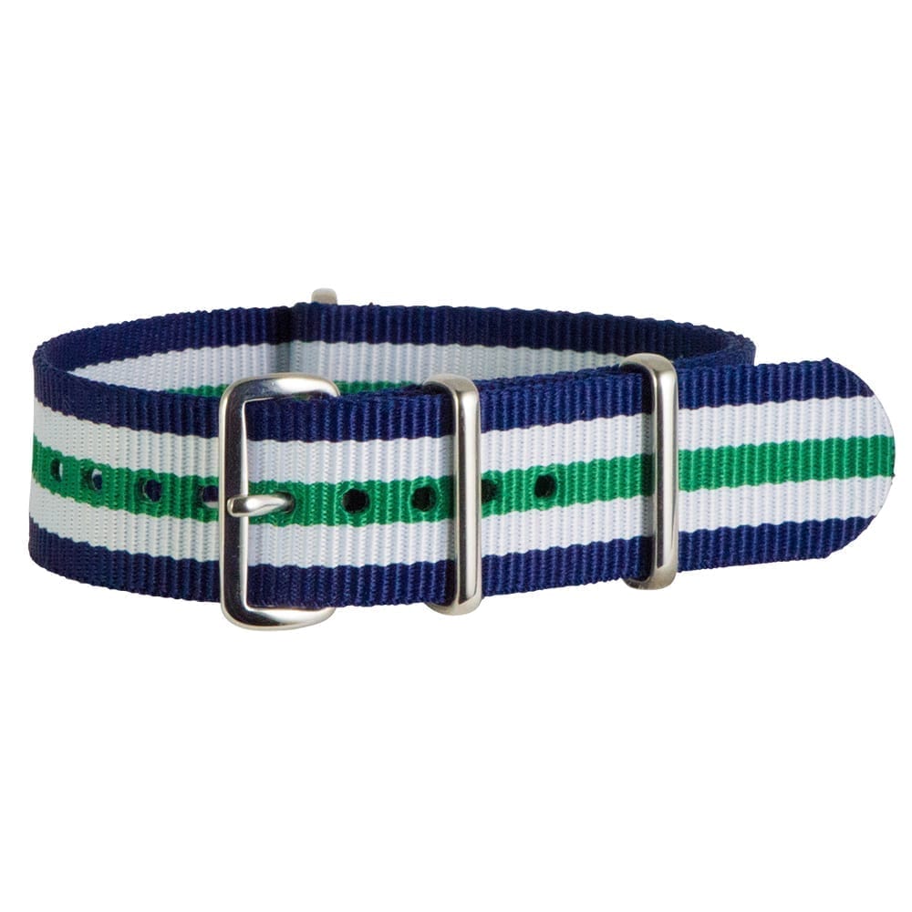 Navy/White/Green Classic Ballistic Strap