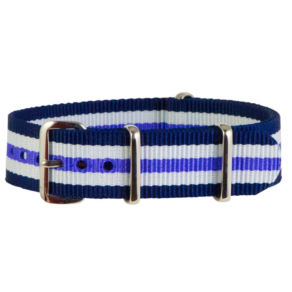 Navy/White/Purple Classic Ballistic Strap