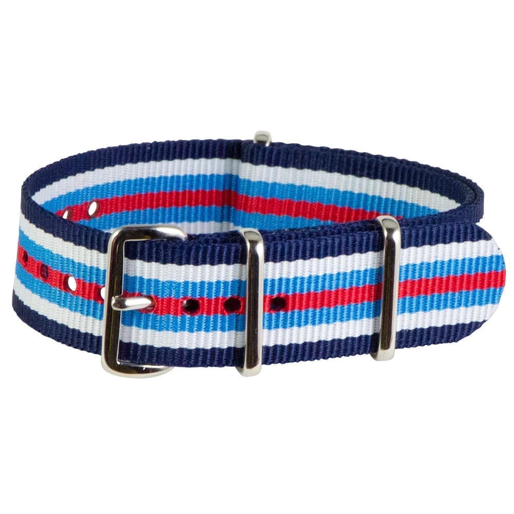 Navy/White/Sky/Red Classic Ballistic Strap