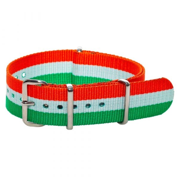 Orange/White/Green Classic Ballistic Strap