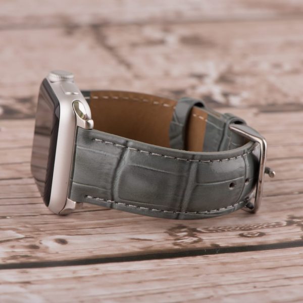 Grey Croco Leather Bands for Apple Watch<sup>®</sup> - Image 2