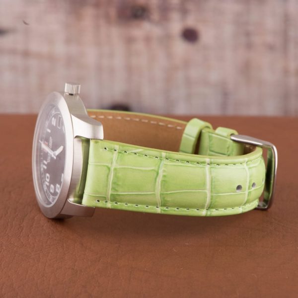 Grass Green Croco Leather Watch Bands - Image 3