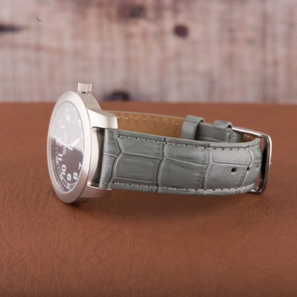 Grey Croco Leather Watch Bands