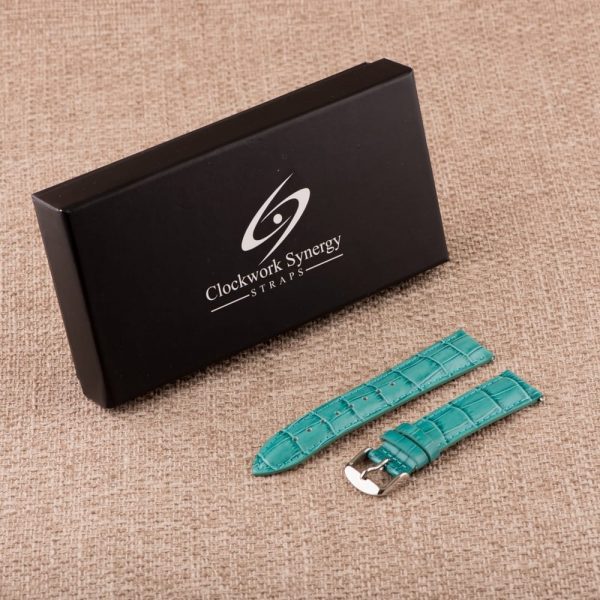 Set of 15 Croco Leather Watch Bands