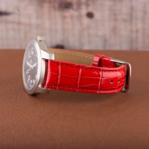 Red Croco Leather Watch Bands - Image 3