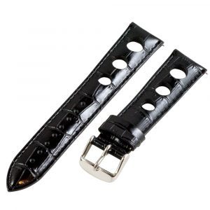 Black 3-hole Croco Rally Bands
