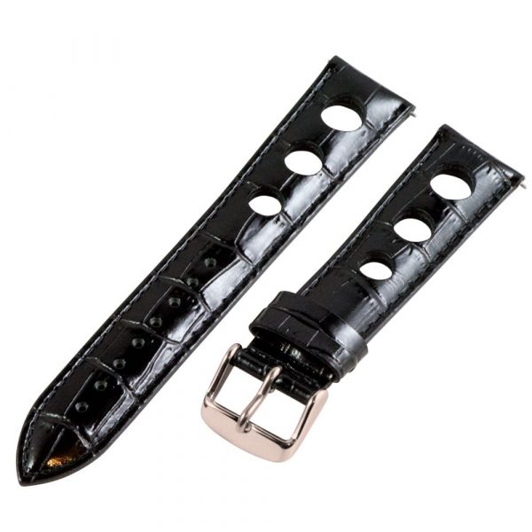Black 3-hole Croco Rally Bands - Image 4