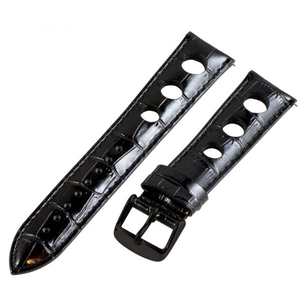 Black 3-hole Croco Rally Bands - Image 5