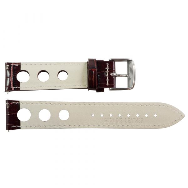Brown & White 3-hole Croco Rally Bands - Image 3