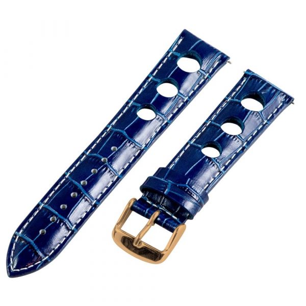 Navy & White 3-hole Croco Rally Bands - Image 7