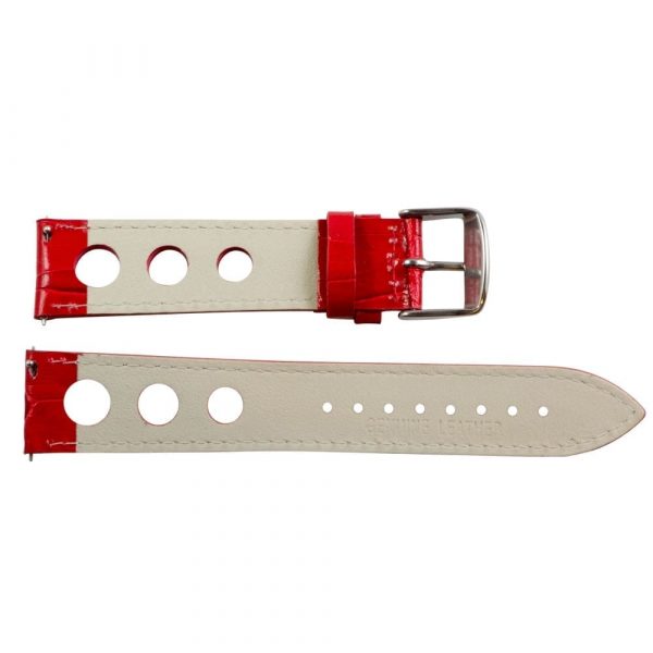 Red 3-hole Croco Rally Bands - Image 3
