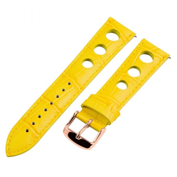 Yellow 3-hole Croco Rally Bands - Image 6