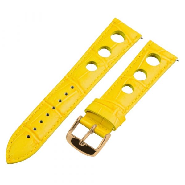 Yellow 3-hole Croco Rally Bands - Image 7