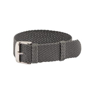 Dark Grey Perlon Watch Strap