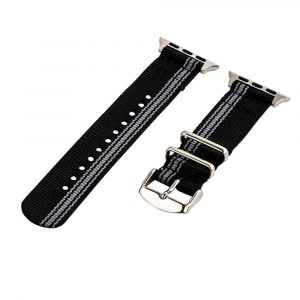 Racing Grey & Black 2-Piece Classic Ballistic Bands for Apple Watch<sup>®</sup>