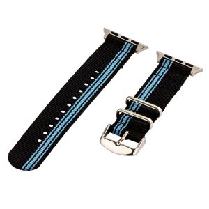 Racing Black & Sky 2-Piece Classic Ballistic Bands for Apple Watch<sup>®</sup>