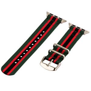 Green/Red/Black 2-Piece Classic Ballistic Bands for Apple Watch<sup>®</sup>