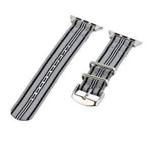 Grey/Black/White 2-Piece Classic Ballistic Bands for Apple Watch<sup>®</sup>