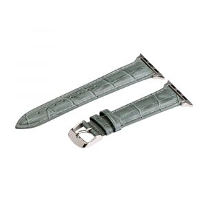 Grey Croco Leather Apple Watch