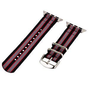 Grey & Red 2-Piece Classic Ballistic Bands for Apple Watch<sup>®</sup>