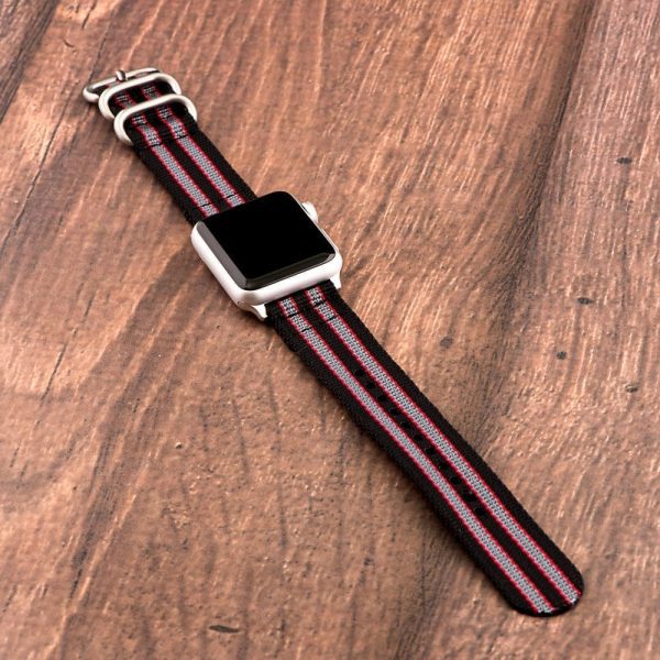 Grey & Red 2-piece Heavy Ballistic Bands for Apple Watch<sup>®</sup> - Image 2