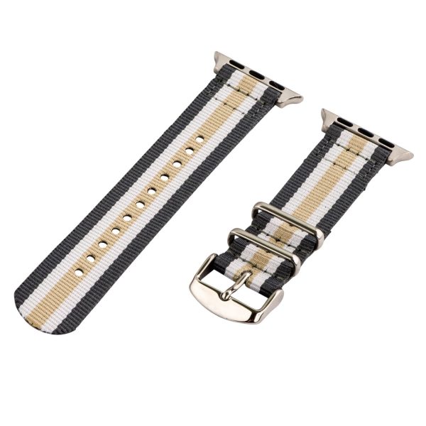 Grey/White/Khaki 2-Piece Classic Ballistic Bands for Apple Watch<sup>®</sup>