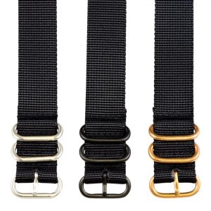 Black Heavy Ballistic Watch Strap