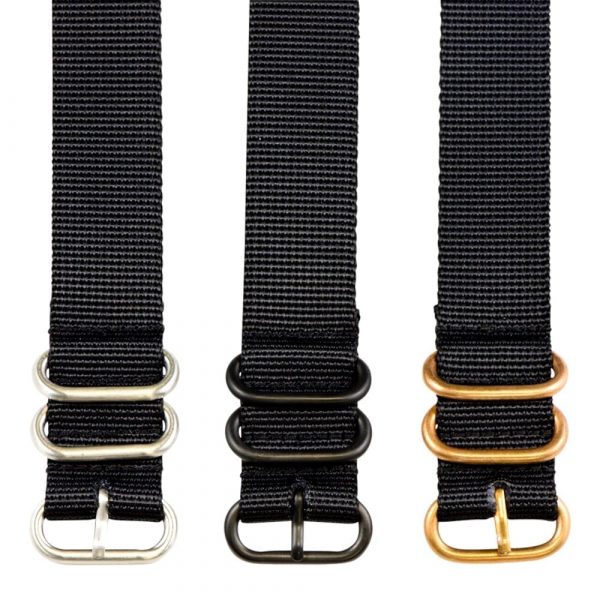 Black Heavy Ballistic Watch Strap