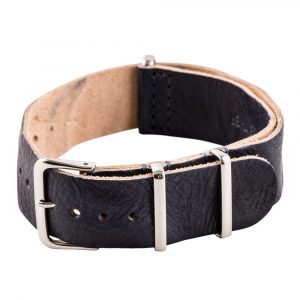 Blue Vintage Leather Ballistic Strap