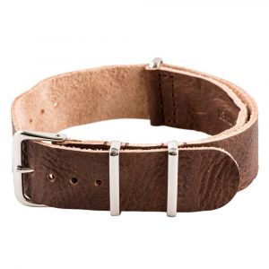 Brown Vintage Leather Ballistic Strap