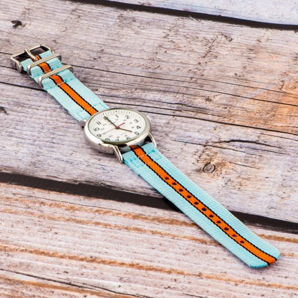 Light Blue/Black/Orange 2-piece Classic Ballistic Bands - Image 2