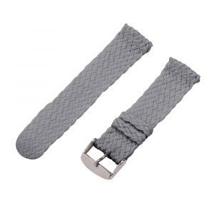Light Grey 2-Piece Double Perlon Watch Bands