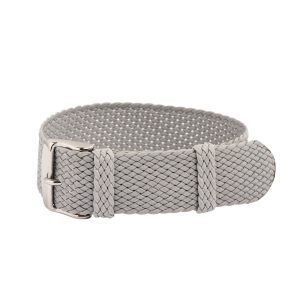 Light Grey Perlon Watch Strap