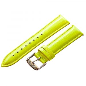 Lime Green Lizard Leather Watch Bands