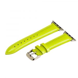 Lime Green Lizard Leather Bands for Apple Watch<sup>®</sup>