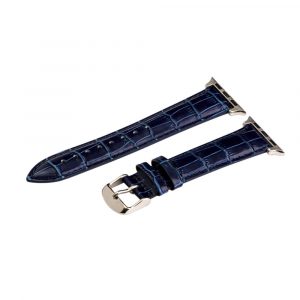 Navy Croco Leather Bands for Apple Watch<sup>®</sup>