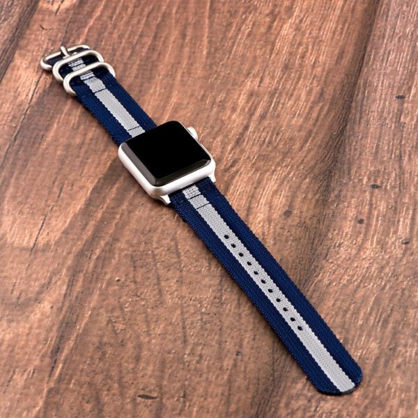 Navy & Grey 2-Piece Heavy Ballistic Bands for Apple Watch<sup>®</sup> - Image 2