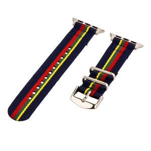 Navy/Red/Green/Yellow 2-Piece Classic Ballistic Bands for Apple Watch<sup>®</sup>