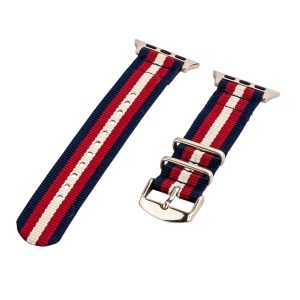 Navy/Red/Khaki 2-Piece Classic Ballistic Bands for Apple Watch<sup>®</sup>