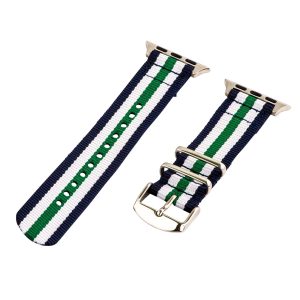 Navy/White/Green 2-Piece Classic Ballistic Bands for Apple Watch<sup>®</sup>