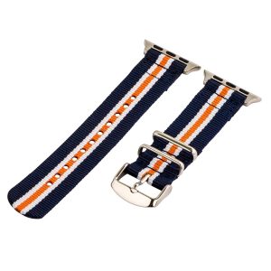 Navy/White/Orange 2-Piece Classic Ballistic Bands for Apple Watch<sup>®</sup>