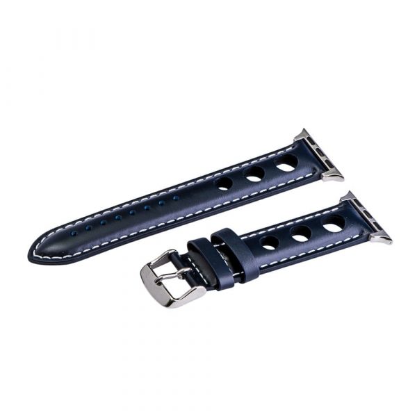 Navy & White 3-hole Smooth Rally Bands for Apple Watch<sup>®</sup>