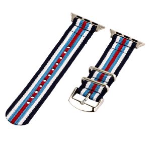 Navy/White/Sky/Red 2-Piece Classic Ballistic Bands for Apple Watch<sup>®</sup>