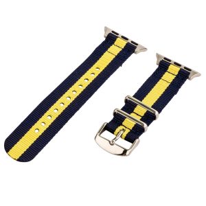 Navy & Yellow 2-Piece Classic Ballistic Bands for Apple Watch<sup>®</sup>