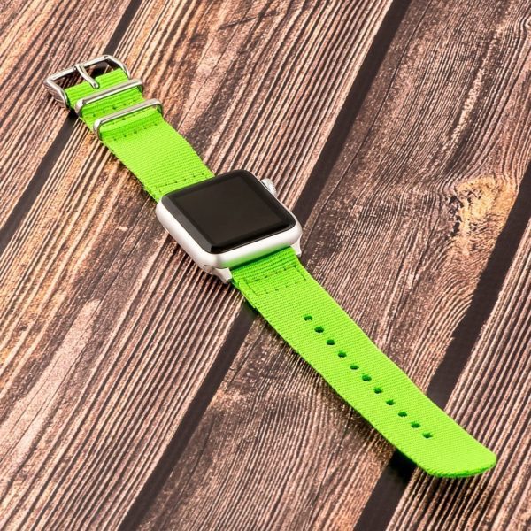 Neon Green 2-Piece Classic Ballistic Bands for Apple Watch<sup>®</sup> - Image 2