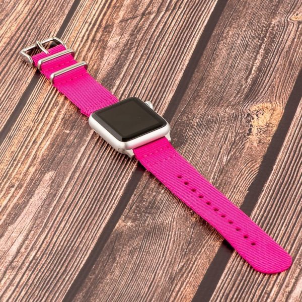 Neon Pink 2-Piece Classic Ballistic Bands for Apple Watch<sup>®</sup> - Image 2