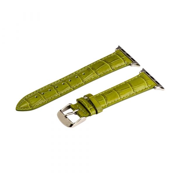 Olive Croco Leather Bands for Apple Watch<sup>®</sup>