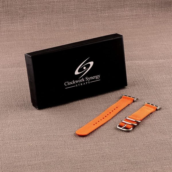 Orange 2-Piece Heavy Ballistic Bands for Apple Watch<sup>®</sup> - Image 3