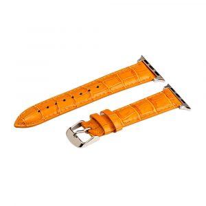 Orange Croco Leather Bands for Apple Watch<sup>®</sup>